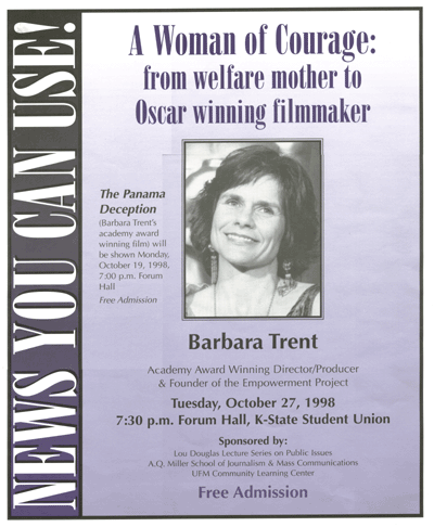 Flyer for A Woman of Courage